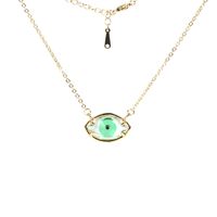 Fashion Demon Eye Crystal Copper Necklace sku image 6