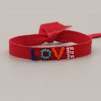 Fashion Miyuki Bead Woven Rainbow Ribbon Bracelet sku image 1
