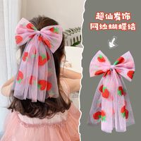 Mode Netz Garn Kinder Bowknot Haarnadel main image 3