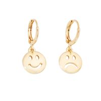 Korea Smiley Face Asymmetrical Earrings Wholesale main image 6