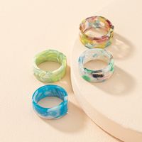 Simple Acrylic Resin Ring Wholesale main image 1