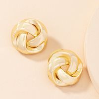 Korea Twisted Alloy Earrings Wholesale main image 5