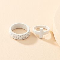 Simple Solid Color Geometric Ring main image 1