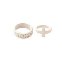 Simple Solid Color Geometric Ring main image 6