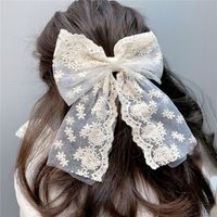 Fashion Lace Bow Long Ribbon Hairpin main image 1