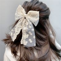 Fashion Lace Bow Long Ribbon Hairpin main image 6