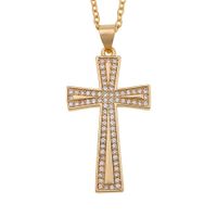 Fashion Cross Christian Copper Zircon Necklace Wholesale main image 6