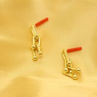 Fashion Bamboo Joints Alloy Earrings Wholesale main image 2
