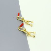 Fashion Bamboo Joints Alloy Earrings Wholesale main image 3