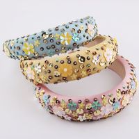 Fashion Particle Flower Sponge Headband main image 1