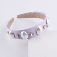 Fashion Color Diamond-studded Pearl Headband main image 6