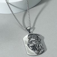 Collier En Alliage De Tête De Lion De Mode En Gros main image 1