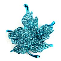 Retro Diamond-studded Maple Leaf Brooch Wholesale main image 4