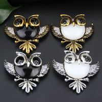 Fashion Rhinestone Owl Brooch Wholesale main image 1