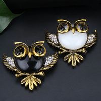 Fashion Rhinestone Owl Brooch Wholesale main image 3