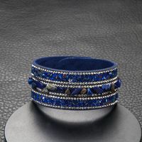 Bracelet De Gravier En Cristal Coloré Irrégulier À La Mode main image 6