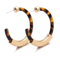 Fashion C-shaped Alloy Acrylic Earrings main image 6