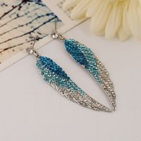 Retro Lady Novelty Wings Plating Alloy Artificial Gemstones Earrings main image 6