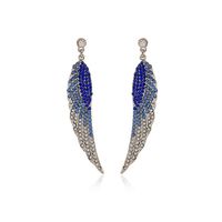 Retro Lady Novelty Wings Plating Alloy Artificial Gemstones Earrings main image 5