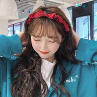 Korean Solid Color Bow Headband main image 5