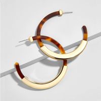 Fashion C-shaped Alloy Acrylic Earrings sku image 5