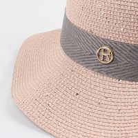 Fashion Bowknot Wave Side Foldable Sunscreen Straw Hat main image 5