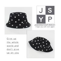 Korean Polka Dots Short Brim Sunshade Fisherman Hat main image 3