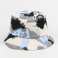 Korean Tie-dye Short Brim Sunscreen Fisherman Hat sku image 1