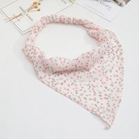 Fashion Thin Floral Elastic Triangle Scarf Headband Wholesale sku image 1