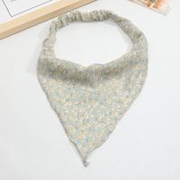Fashion Thin Floral Elastic Triangle Scarf Headband Wholesale sku image 4