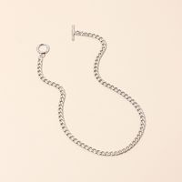 Hip Hop Metal Chain Necklace Bracelet Set Wholesale main image 4