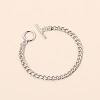 Hip Hop Metal Chain Necklace Bracelet Set Wholesale main image 5