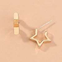 Simple Five-pointed Star Earrings Wholesale main image 4