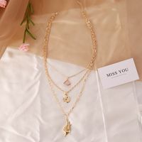 Fashion Pearl Coin Multi-layer Necklace Wholesale main image 5