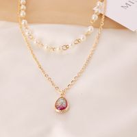 Mode Perle Halbedelsteine Mehrschichtige Halskette Großhandel main image 6