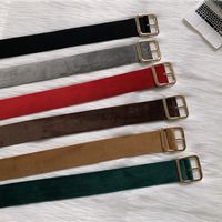 Fashion Solid Color Woolen Belt main image 3