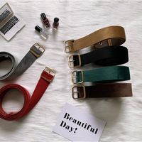 Fashion Solid Color Woolen Belt main image 4