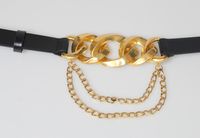 الأزياء الذهب سلسلة كبيرة مشبك حزام main image 4