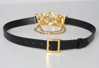 Fashion Gold Chain Large Buckle Belt main image 5