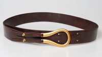 Fashion U-shaped Buckle Wide Belt main image 5