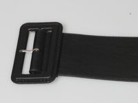 Simple Square Buckle Extra Wide Belt main image 5