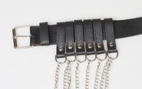 Fashion Chain Tassel Black Belt main image 3