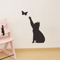 Fashion Solid Color Kitten Butterfly Wall Stickers Wholesale main image 1