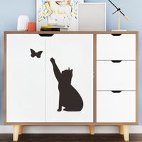 Fashion Solid Color Kitten Butterfly Wall Stickers Wholesale main image 4
