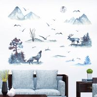 Fashion Chinese Style Landscape Painting Wall Stickers Wholesale main image 1
