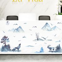 Fashion Chinese Style Landscape Painting Wall Stickers Wholesale main image 3