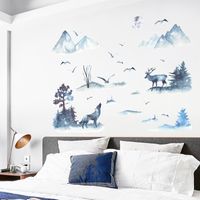 Fashion Chinese Style Landscape Painting Wall Stickers Wholesale main image 5