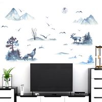 Fashion Chinese Style Landscape Painting Wall Stickers Wholesale main image 6