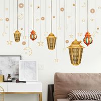 Fashion Moon Golden Chandelier Stars Wall Stickers main image 2