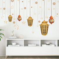 Fashion Moon Golden Chandelier Stars Wall Stickers main image 4